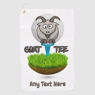 Funny Goat Golf Tee Towel
