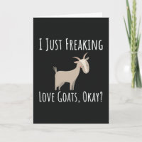 Funny Goat Lover Cards Farm Animals Farmer