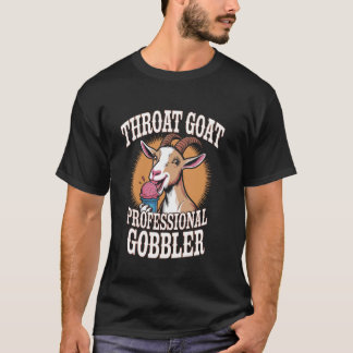 Funny Goat Meme Ice Cream Licking Design T-Shirt