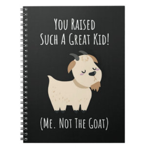 Funny Goat Mum Gifts Women Owner Pet Mama Mummy Notebook