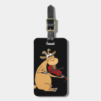Funny Goat Playing Fiddle Cartoon