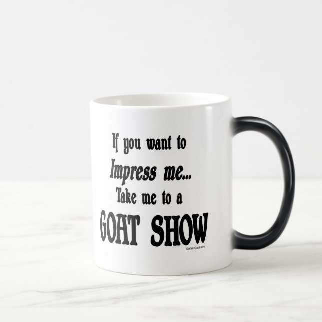 Funny Goat Sayings Magic Mug (Right)