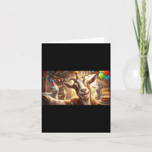 Funny Goat Selfie Birthday Party Cute Farm Animal  Card