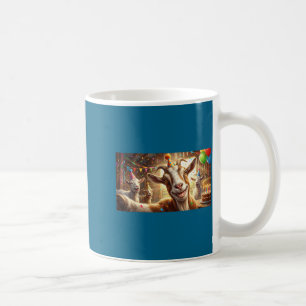 Funny Goat Selfie Birthday Party Cute Farm Animal  Coffee Mug