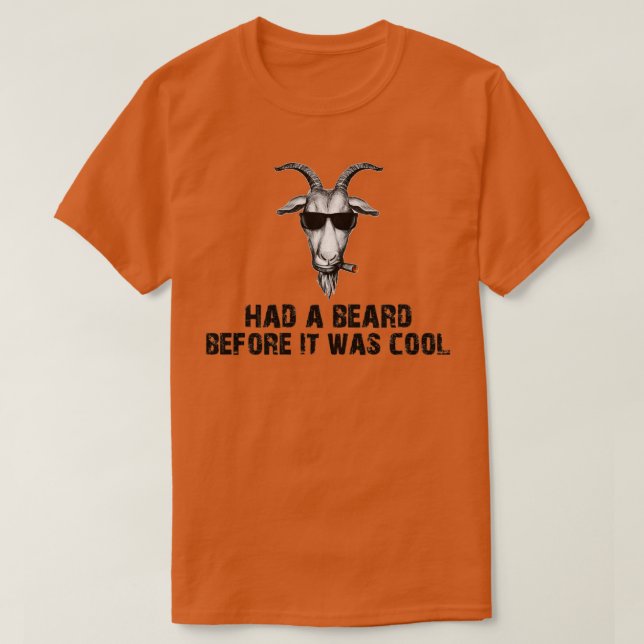 Funny Goat Shirt Funny Beard Shirt Gift For Goat L (Design Front)