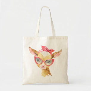 Funny Goat with Sunglasses Tote Bag
