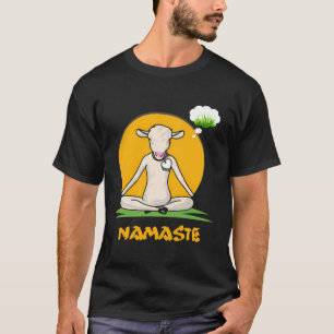 Funny Goat Yoga Gift -Yoga Goat On Mat-Cool Gifts T-Shirt