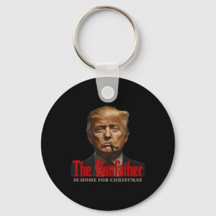 Funny Godfather Is Home For Christmas The Donfathe Key Ring