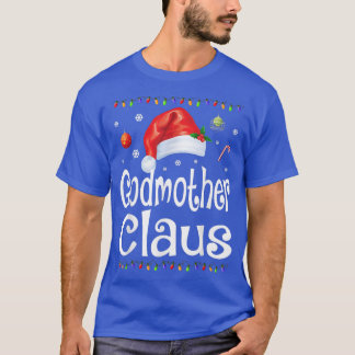 Funny Godmother Claus Christmas  Pyjamas Santa Gif T-Shirt