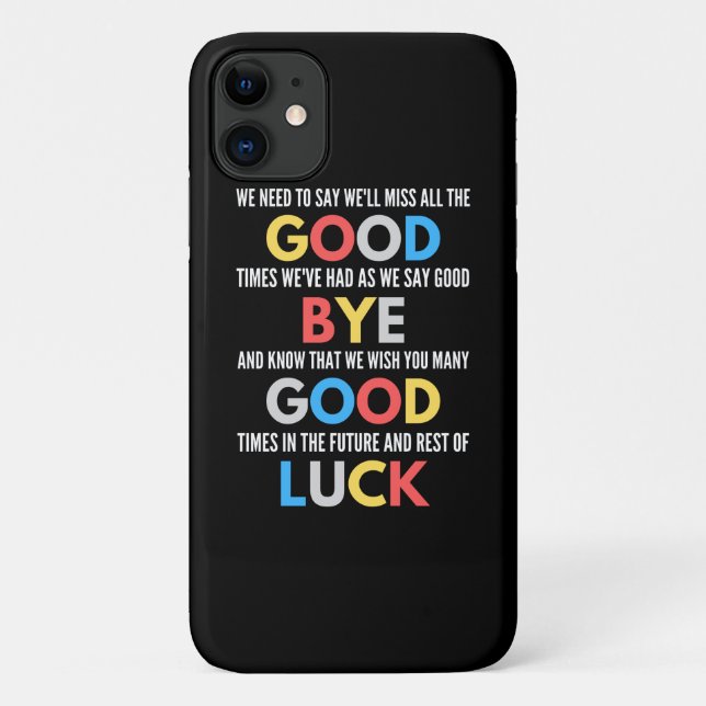 Funny Going Away Farewell Case-Mate iPhone Case (Back)