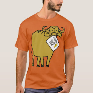 Funny Gold Ox Says Wash Your Hands T-Shirt