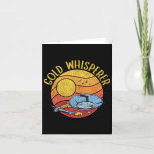 Funny Gold Panning Gold Digging Treasure Hunting  Card