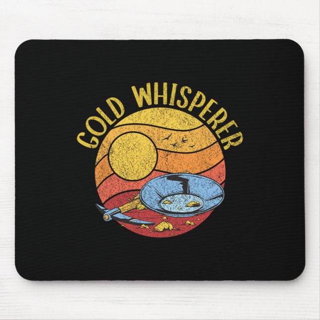 Funny Gold Panning Gold Digging Treasure Hunting  Mouse Pad (Front)