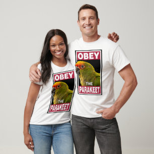 Funny Golden Capped Parakeet - Bird Art T-Shirt