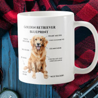 Funny Golden Retriever Blueprint