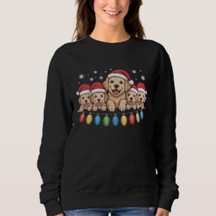Funny Golden Retriever Christmas Puppy Dog Sweatshirt