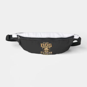Funny Golden Retriever Dog Hair Glitter Bum Bags