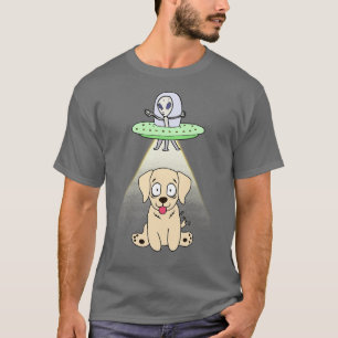 Funny Golden Retriever Is Being Abducted T-Shirt
