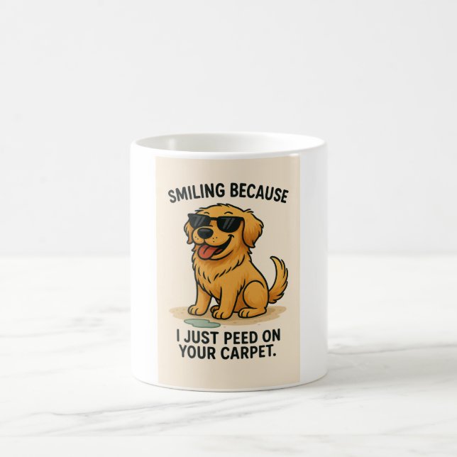 Funny Golden Retriever Mug  (Center)