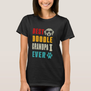 Funny Goldendoodle Dad Best Doodle grandpa Ever T-Shirt