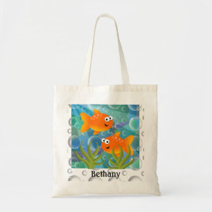 Funny Goldfish Personalised Tote Bag