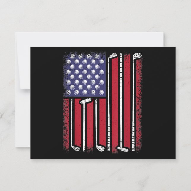 Funny Golf American Flag Golf Player Vintage Golfe (Front)