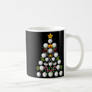 Funny Golf Ball Christmas Tree Christmas Golf Love Coffee Mug