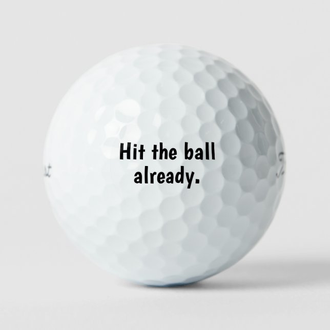 Funny Golf Ball Gift Set for Dad, Mum, and Golfers (Front)
