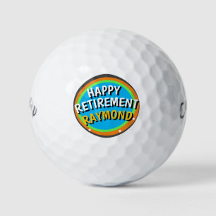 Funny Golf Ball HAPPY RETIREMENT