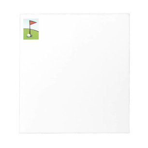 FUNNY GOLF BALL HOLE IN ONE, GOLFER GIFT NOTEPAD