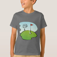 FUNNY GOLF BALL HOLE IN ONE, GOLFER T-SHIRT