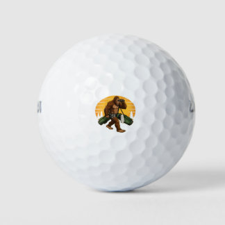 Funny Golf Ball Hunter Bigfoot Golf Balls Gag Gift