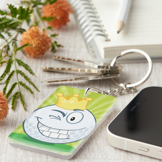 Funny Golf Ball King Of Golfing Key Ring (Creator Uploaded)