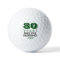 Funny Golf Balls 80th Birthday Party Monogrammed