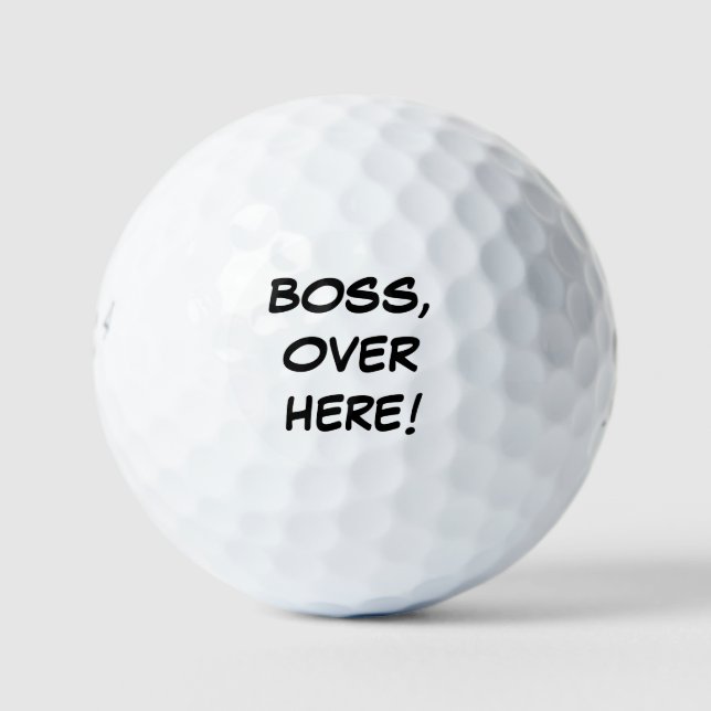 Funny Golf Balls For Boss | Bridgestone e6  (Front)