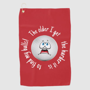 Funny Golf Balls Quote Dad Humour   The Older I Ge Towel
