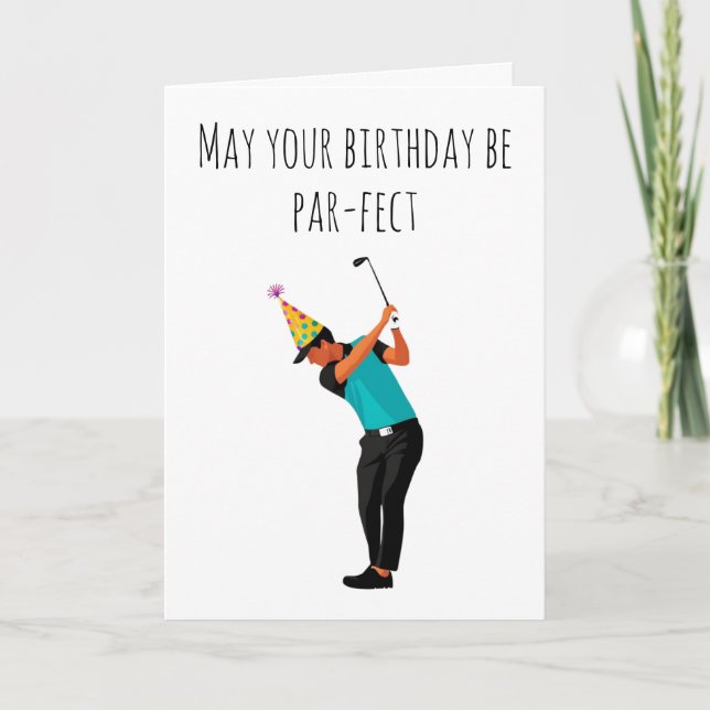 funny golf birthday cards (Front)