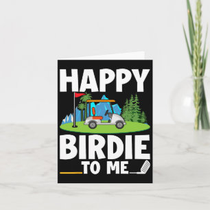 Funny Golf Birthday Happy Birdie Golfer Kids Boys Card