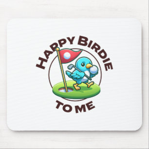 Funny Golf Birthday Happy Birdie Golfer Kids Boys  Mouse Pad