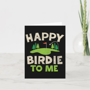 Funny Golf Birthday Shirt Happy Birdie Golfer Kids Card