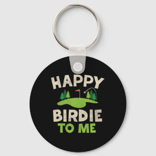 Funny Golf Birthday Shirt Happy Birdie Golfer Kids Key Ring