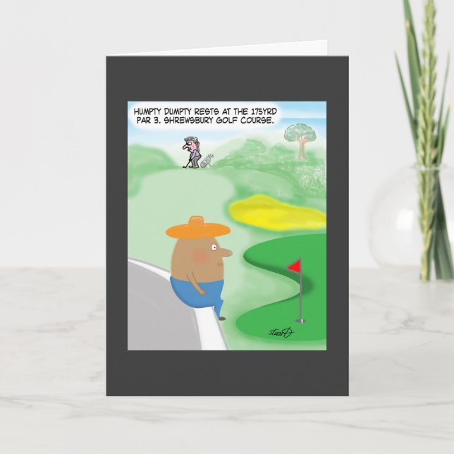 Funny Golf Card (Front)