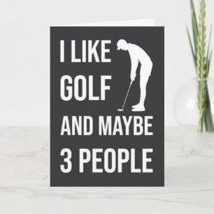 Funny Golf Cards Sports Humour For Golfer Friend 