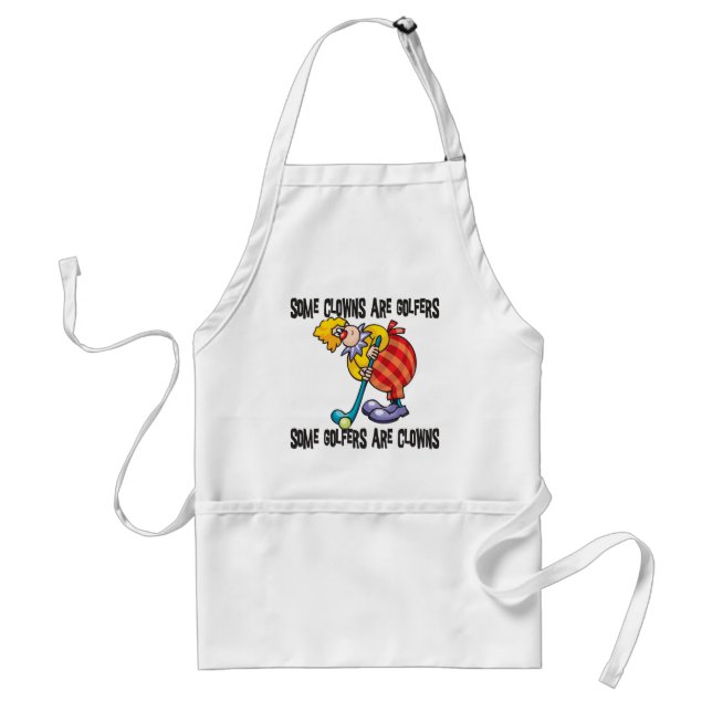 Funny Golf Clown Golfing Standard Apron (Front)