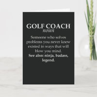 Funny Golf Coach