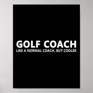 Funny Golf Coach Definition Golf Coach  Poster