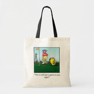 Funny Golf Couple Humour Tote Bag