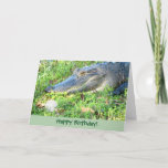 Funny Golf Custom Birthday Greeting Card<br><div class="desc">A Florida Alligator funny custom Birthday greeting card for the Florida Golfer.</div>