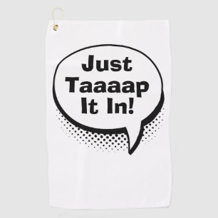 Funny Golf Dad Scramble Pop Art Comic Movie Quote Towel