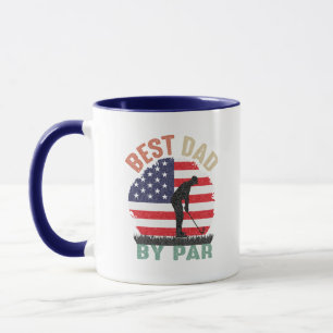 Funny Golf Dad word art Mug